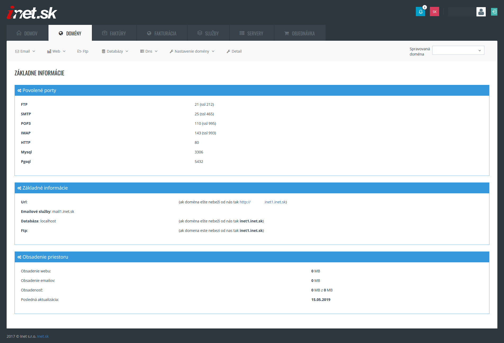 Náš Admin Panel